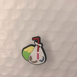 Tropical drink coconut water Croc Charm